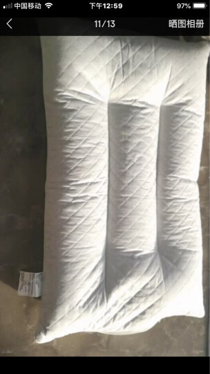 华康 枕头 全棉荞麦枕 酒店卧室枕芯 高度可调节枕头 晒单图
