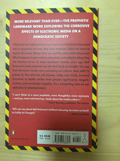 Amusing Ourselves to Death: Public Discourse in the Age of Show Business娱乐至死:童年的消逝 英文原版 晒单图