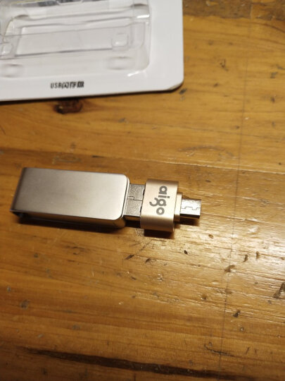 爱国者（aigo）OTG转接头 U盘转Micro USB接口 安卓手机数据转接头 金色 晒单图