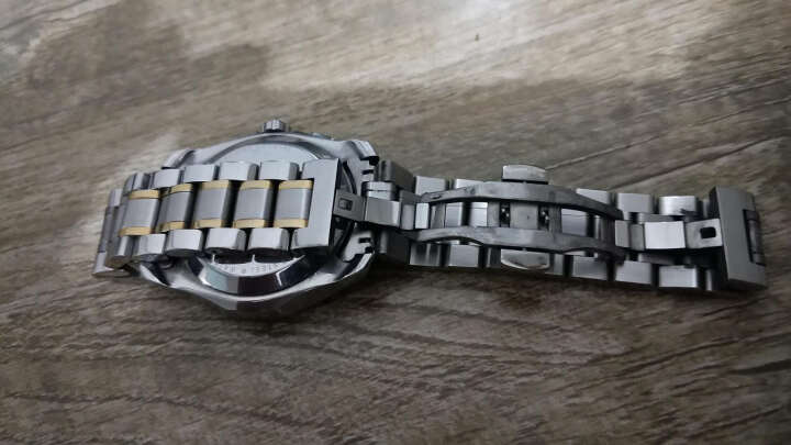 十瑞（SHIRUI）适用于天梭表带精钢1853男钢带力洛克T41/T006不锈钢蝴蝶扣手表链 T41、T006.407/408丨金色 晒单图