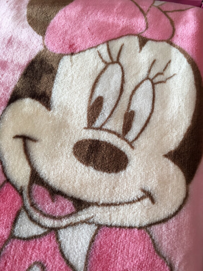 迪士尼宝宝毯子儿童毛毯盖毯云毯新生儿盖被双层加厚礼盒装浅粉17061 晒单图