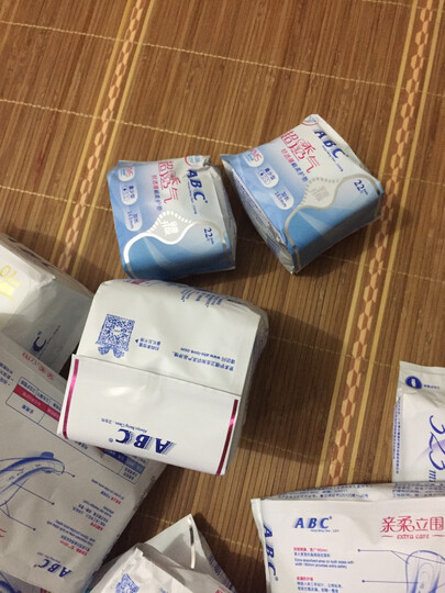 ABC KMS棉柔系列卫生巾 0.1cm轻透薄夜用323mm*3片 晒单图