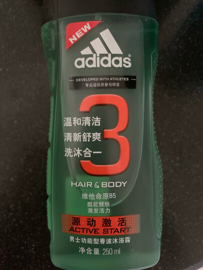 阿迪达斯(Adidas)激情 沁凉薄荷沐浴露600ml 晒单图