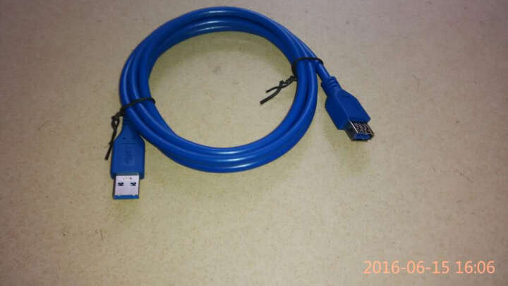海乐（Haile）HY-45F-1.5M  USB3.0数据延长线公对母 电脑USB A公对A母加长连接线（AM-AF） 1.5米 (蓝色) 晒单图