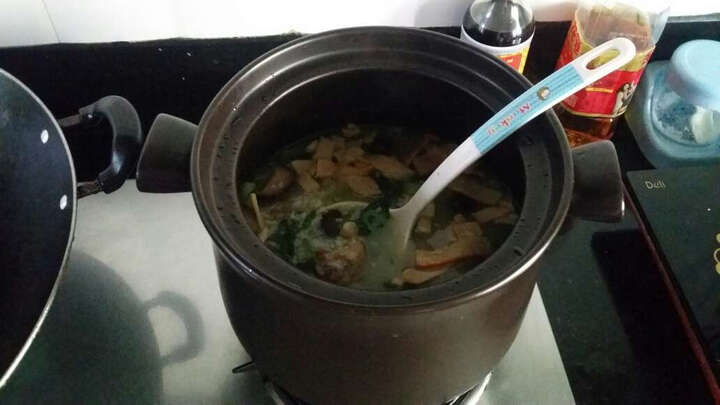 收到时觉得太大了,今天试着煲了一锅大全干贝水饺胡萝卜排骨的猪肉做法图解图片