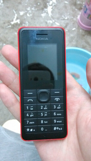 诺基亚(NOKIA)107 GSM手机(红色)双卡双待 --
