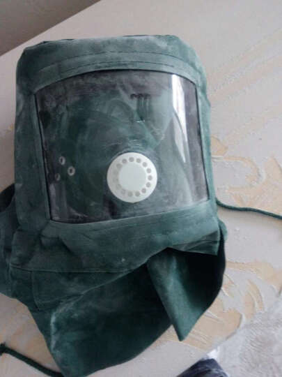 赛拓（SANTO）2008 工业防尘面罩全面具 打磨喷漆防粉尘防雾披肩帽 晒单图