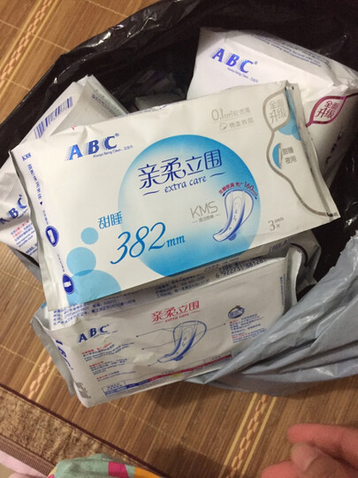 ABC KMS棉柔系列卫生巾 0.1cm轻透薄日用240mm*18片 晒单图