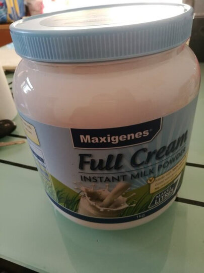 澳洲进口 美可卓(Maxigenes) 全脂高钙速溶成人奶粉 原装进口蓝胖子 1kg/罐 晒单图