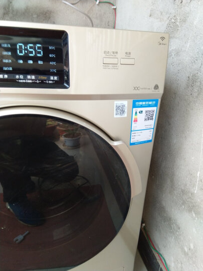 美的洗衣机 10公斤全自动变频家用滚筒洗衣机 巴氏除菌洗 大容量 高温筒自洁 简约触屏操控 MG100S31DG5 晒单图