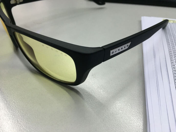 GUNNAR Micron 玛瑙黑色镜框 琥珀色镜片 防辐射防蓝光眼镜 晒单图