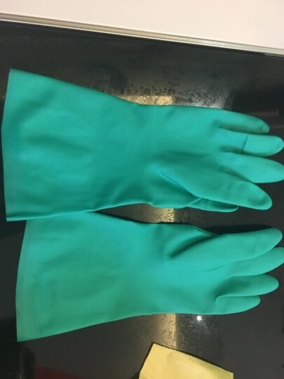 洁成防油家务清洁手套 洗碗洗衣塑胶手套均码(颜色随机） 晒单图