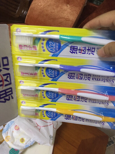 狮王(Lion)细齿洁炭能量牙刷×8支(颜色随机发货) 晒单图