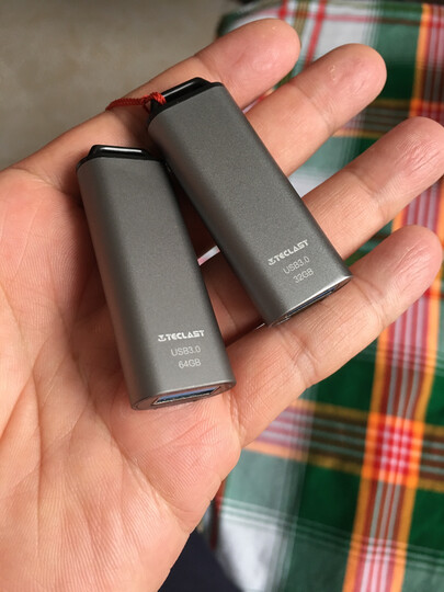 台电(Teclast)64GB USB3.0 U盘 锋芒 深空灰 USB推拉保护 金属车载优盘 晒单图