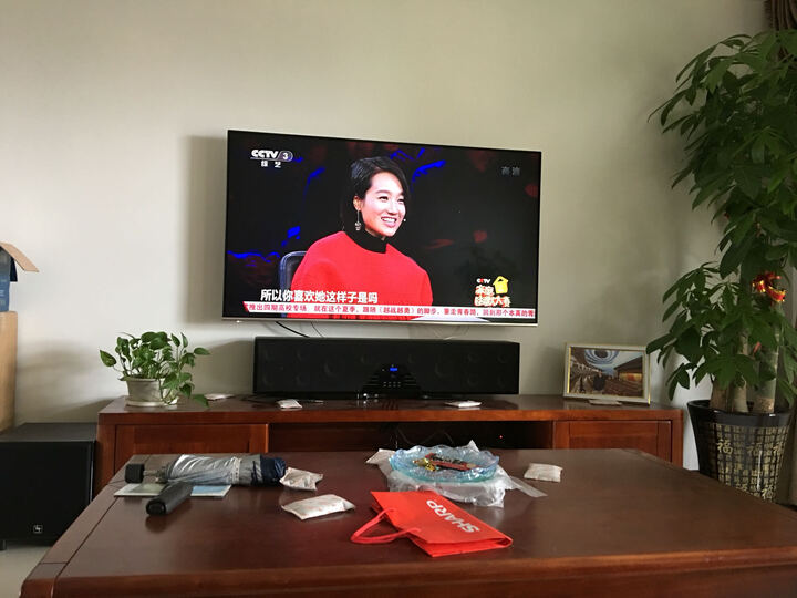 豪韵家庭影院5.1无线环绕声高清客厅电视音响 家用KTV会议回音壁蓝牙壁挂音箱低音炮组合设备 6120HD+10吋有源低音炮+200麦克风 晒单图