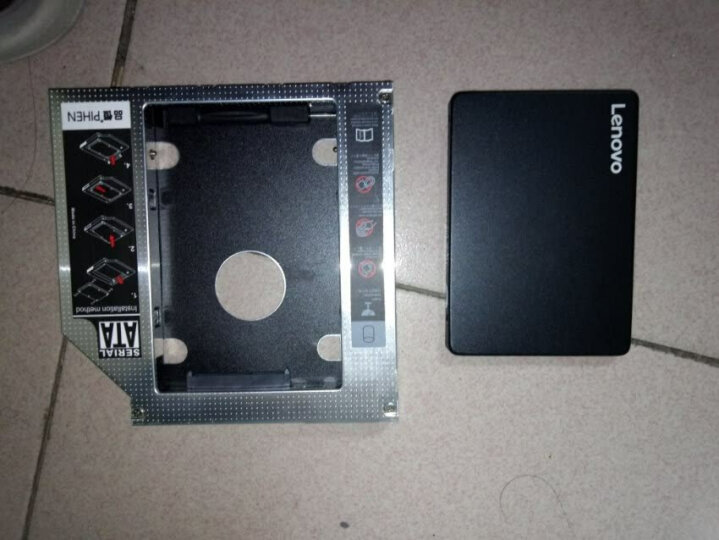 已售罄 笔记本光驱位硬盘托架 SATA硬盘支架盒 适用于SSD固态硬盘 通用款 厚度 9.55mm 晒单图