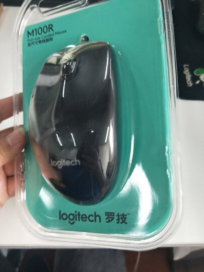罗技(Logitech)M100r 鼠标 有线鼠标 办公鼠标 对称鼠标 大手鼠标 黑色 自营 晒单图