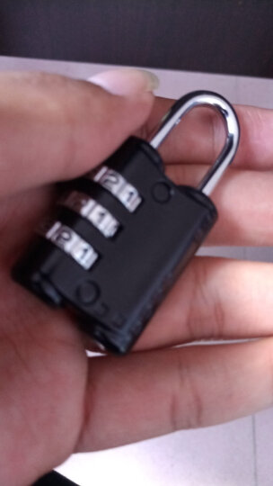 卡拉羊（Carany）出国海关锁 tsa密码锁托运通关行李箱挂锁CX0003黑色 晒单图