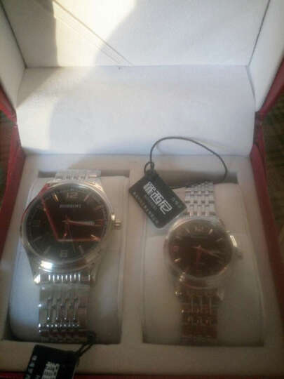 罗西尼情侣石英手表:一直喜欢这款手表,终于买