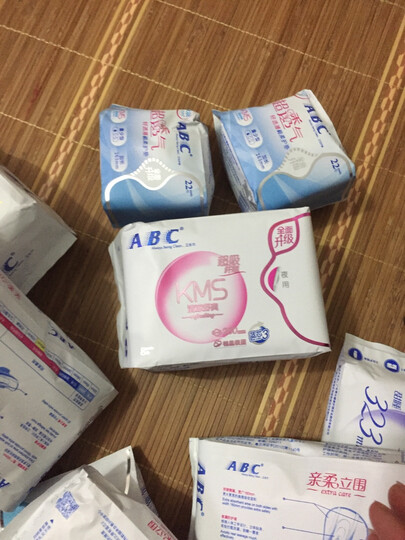 ABC KMS棉柔系列卫生巾 0.1cm轻透薄日用240mm*18片 晒单图