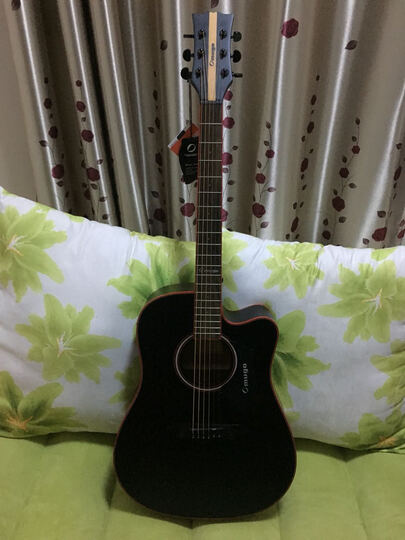 芒果OMUGO吉他云杉面板入门初学40寸41寸民谣木吉它guitar 穿心箭A8C N40寸电箱 晒单图
