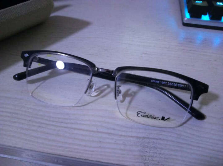 凯迪拉克（CADILLAC）眼镜 合金眼镜框架 全框 C2035R-TOR 棕色 晒单图