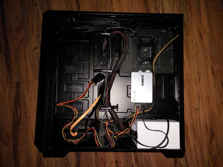 追风者(PHANTEKS) 416P黑色 中塔ATX侧透RGB水冷机箱(RGB呼吸灯控/配2把风扇/280水冷/防尘/背线/SSD) 晒单图