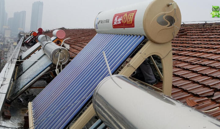 桑乐(SANGLE) 盛世中国 太阳能热水器家用 全自动热水器 36管-301L送货上门+安装 晒单图