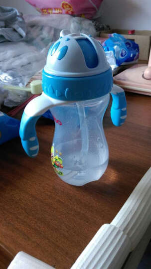 乐儿宝（bobo）学饮杯 宝宝带手柄吸管杯儿童防漏水壶学生水杯（260ml粉色） 晒单图