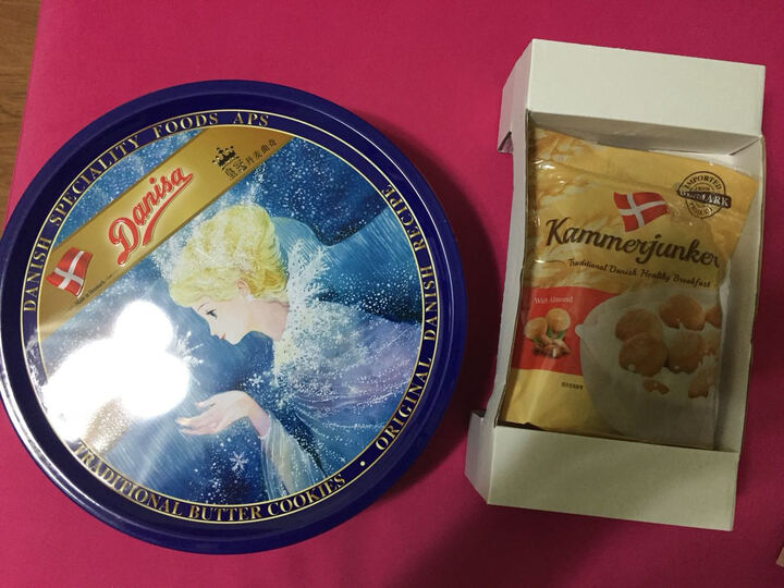 皇冠丹麦曲奇饼干特别礼盒装908g:京东送货超