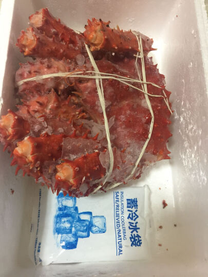 品鲜猫 智利熟冻帝王蟹 1只 海鲜水产 1.4-1.6kg 晒单图