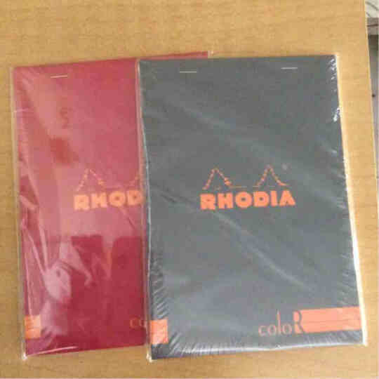 Rhodia 罗地亚 法国彩色封皮上翻横线米黄纸张笔记本 宝石蓝N16 A5 16968 晒单图