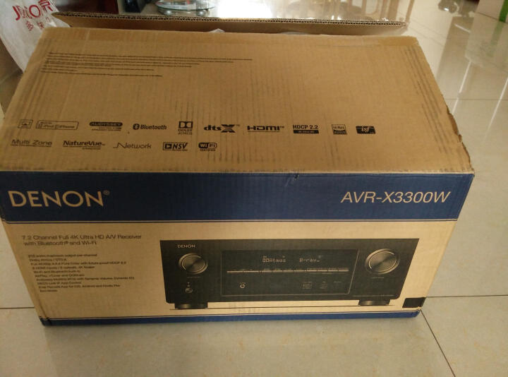 天龙（DENON）AVR-X3300W 音响 音箱 家庭影院 7.2声道AV功放机 杜比全景声DTS:X4K蓝牙WIFI 黑色 晒单图