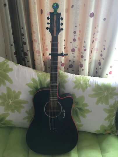 芒果OMUGO吉他云杉面板入门初学40寸41寸民谣木吉它guitar 穿心箭A8C N40寸电箱 晒单图