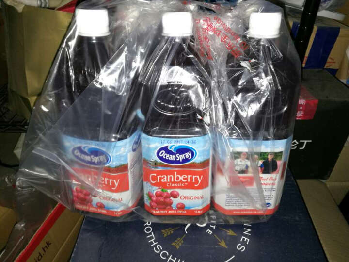 中国台湾地区进口 优鲜沛ocean spray 蔓越莓综合果汁 1L/瓶 晒单图