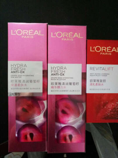 欧莱雅（LOREAL）清润葡萄籽保湿柔肤水 清爽型 130ml（欧莱雅女士 爽肤水化妆水保湿水 补水提亮） 晒单图