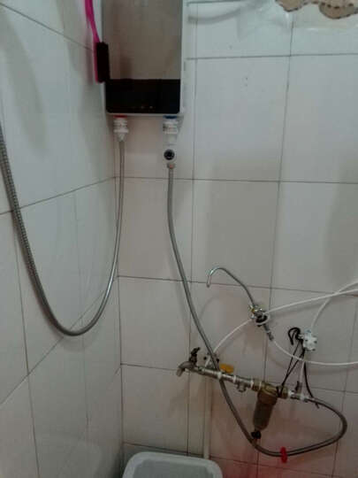 格仕尼即热式电热水器电家用卫生间加热器速热洗澡器小型淋浴加热宝即开即热厨宝快速加热恒温洗澡机免储水 苍穹黑旗舰款【6000W+全套配件+变频自检】 标准版 晒单图