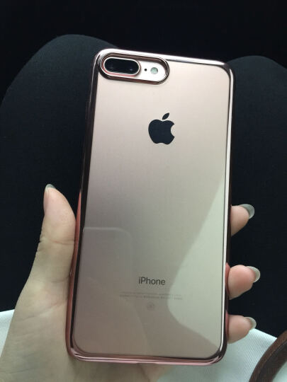 亿色iPhone7 plus手机壳\/保护套:粉色的配玫瑰