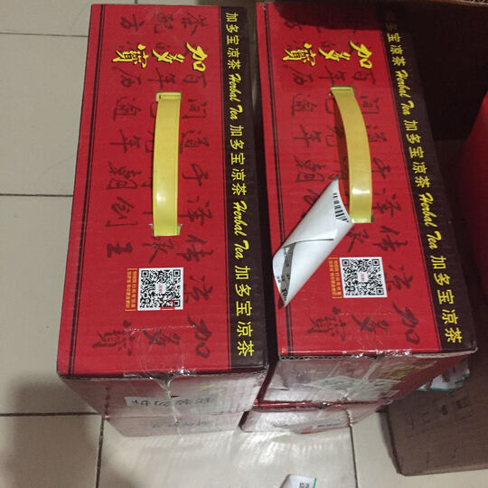 加多宝凉茶植物饮料利乐包:感谢京东快递员辛