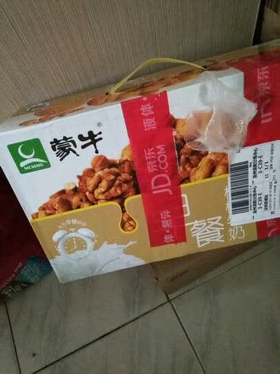 蒙牛早餐奶核桃味利乐包250ml×24盒:购物很