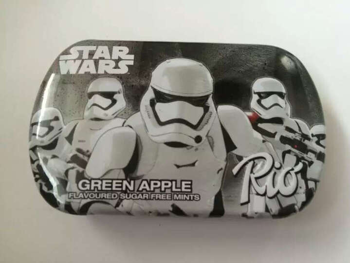 Rio瑞欧 青苹果味无糖薄荷糖14g(盒装):很甜啊