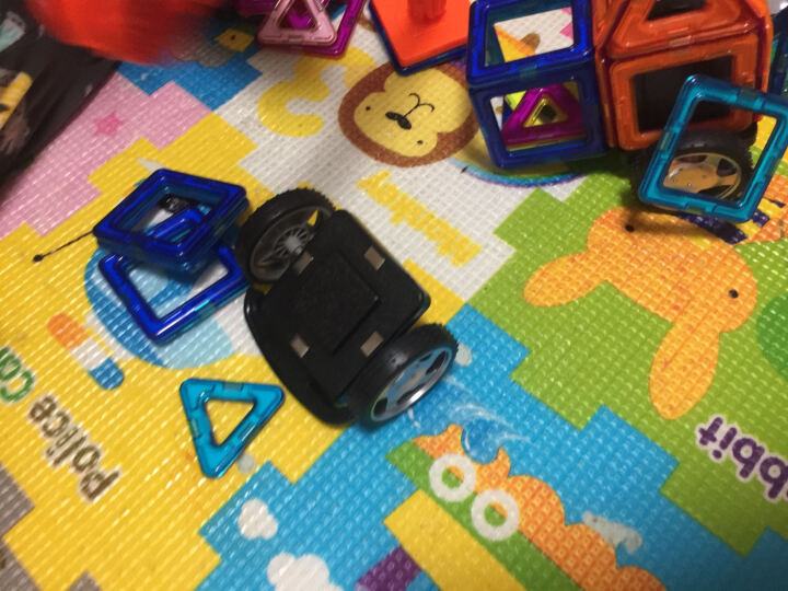 MAG-WISDOM 科博149件磁力片组合套装(112件标配+37件工程拓展包)积木拼装拼插玩具 3D立体教具儿童益智 晒单图