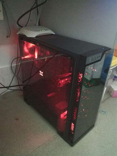 爱国者爱国者(aigo)炫影大侧透玻璃机箱黑色: