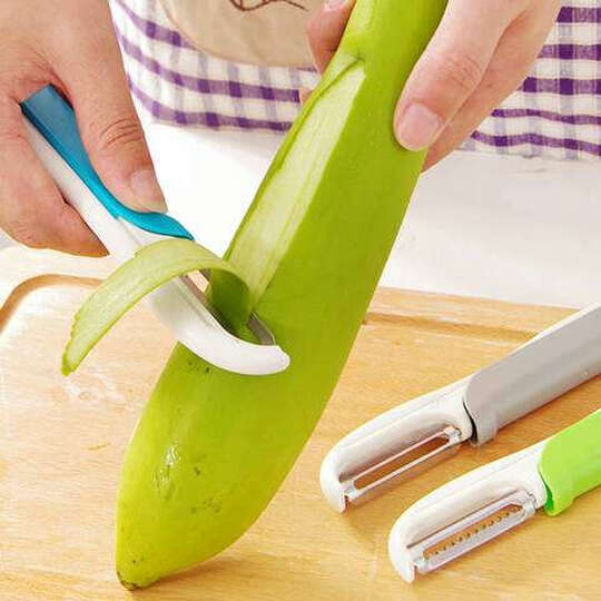 厨房土豆瓜果削皮器 双头瓜果削皮器-灰色 晒单