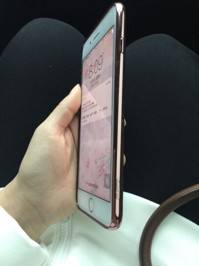 亿色iPhone7 plus手机壳\/保护套:粉色的配玫瑰
