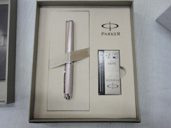 PARKER 派克IM花纹钢笔墨水芯套装 粉红香槟