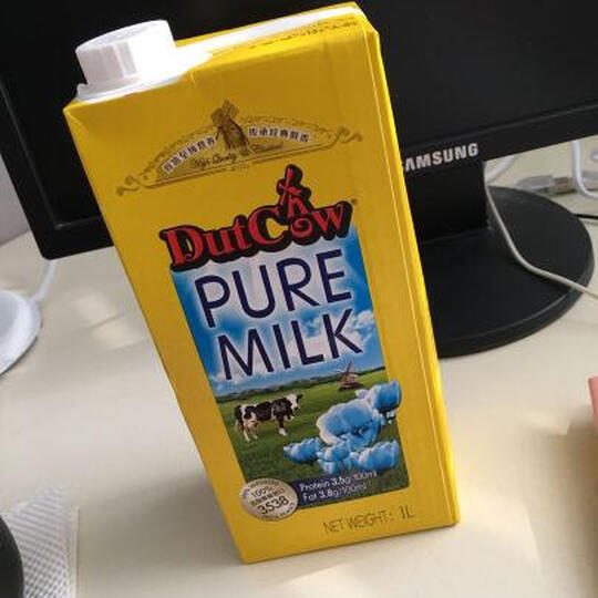 荷兰乳牛法国原装进口3.5 3.8全脂纯牛奶1L*6