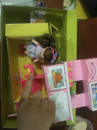 mimiworld过家家场景套装女孩儿童娃娃玩具 粉红小厨房 晒单图