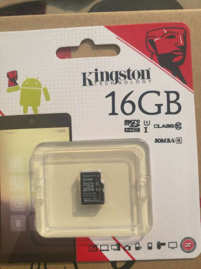 金士顿（Kingston）16GB 80MB/s TF(Micro SD)Class10 UHS-I高速存储卡 晒单图