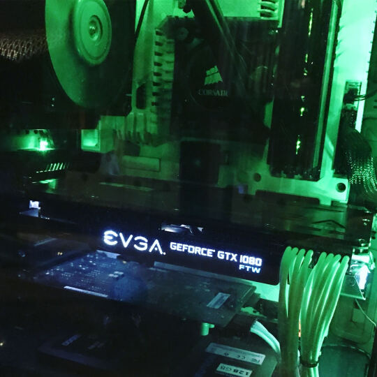 EVGA GTX1070 8G SC Black Edition GAMING ACX 3.0 white LED 1594-1784MHz/8008MHz 电脑吃鸡游戏独立显卡 晒单图